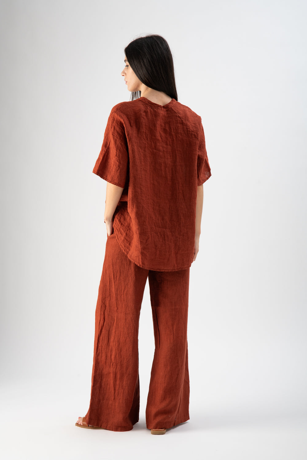 Pantalone in lino ampi
