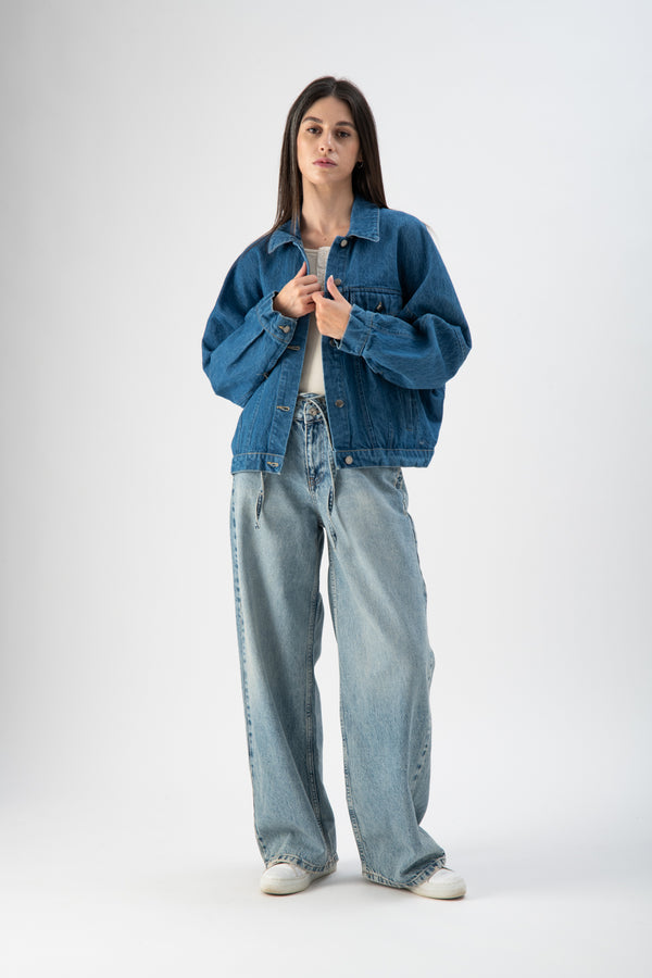 Giacca in denim oversize