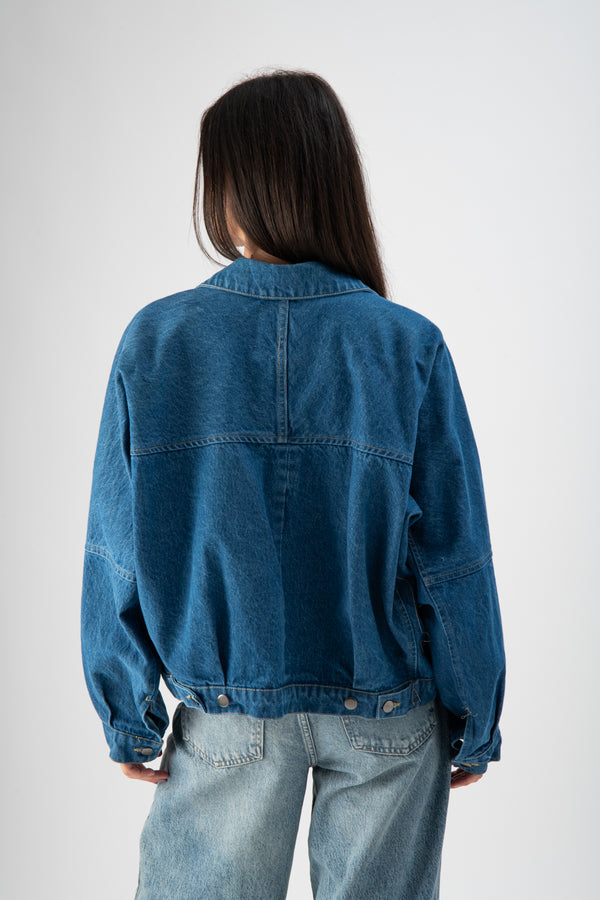 Giacca in denim oversize